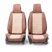 Каркасные 3D накидки на передние сиденья Autoprofi "Car Performance", 2 шт., лен CUS-3024 COFEE/BE