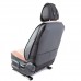 Каркасные 3D накидки на передние сиденья Autoprofi "Car Performance", 2 шт., лен CUS-3024 COFEE/BE