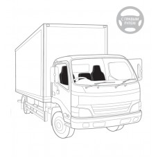 Чехлы для сидений грузовиков GRU-001 Cyclone, с правым рулем, литые подголовники, универсальные