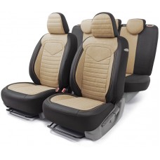 Чехлы на сиденья передние и задние Autoprofi LINEN LIN-1505 BK/BE