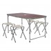 Стол большой + 4 стула Alumi Folding Table 120x60x70