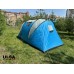 Палатка Lanyu LY-1699, Двухкомнатная, Четырехместная с тамбуром и навесом