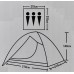Палатка Lanyu LY 1648 Трёхместная двухслойная с навесом два входа